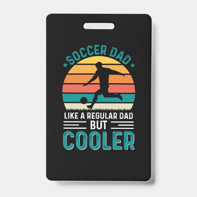 Badge Soccer Dad Retro Sunset (Avant)
