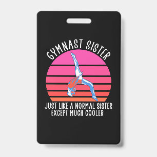 Badge Sœur gymnaste