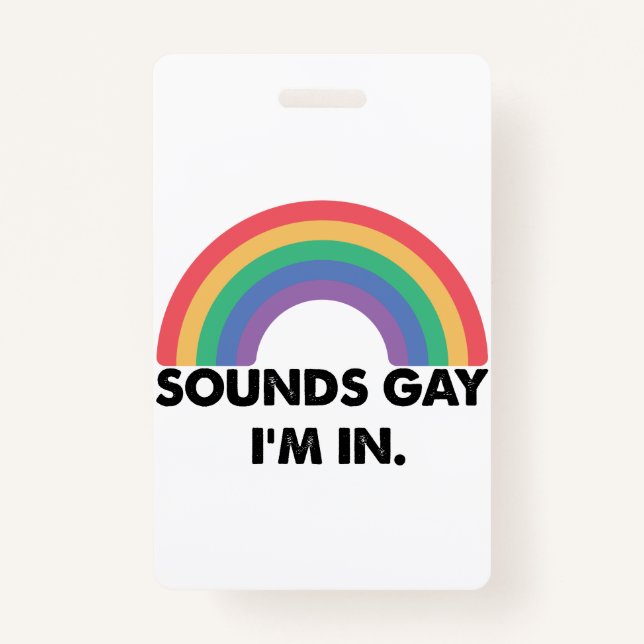 Badge Sons Gay Im Dans Rainbow Prith Mois Gay (Devant)