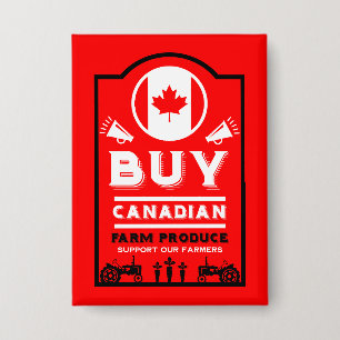 Badge Soutenez les agriculteurs canadiens