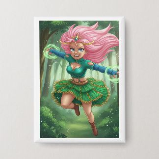 Badge Sprint de la Forêt Enchantée – Personnage Fantasti