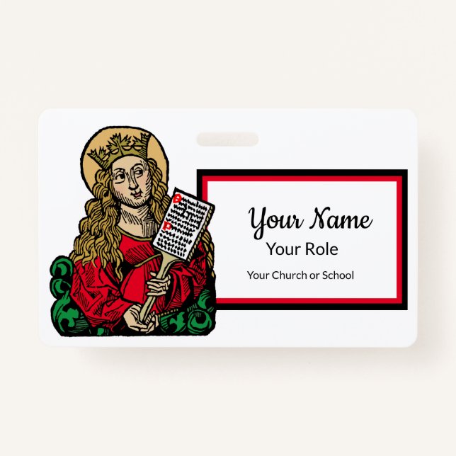 Badge St. Cecilia avec Hymn Board (Nuremberg) (Devant)