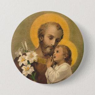 Badge St Joseph avec l'enfant Jésus