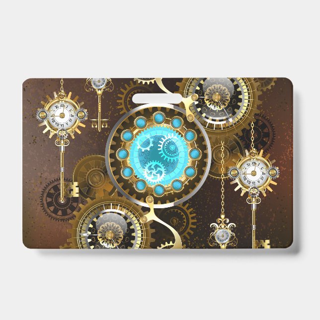 Badge Steampunk Rusty Background (Avant)