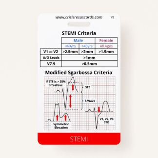Badge STEMI/EKG à risque élevé