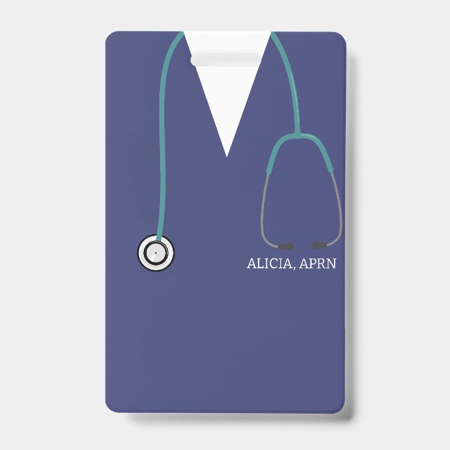 Badge Stéthoscope pour infirmière (Avant)