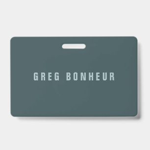 Badge Style moderne Nom de recherche   gris bleu