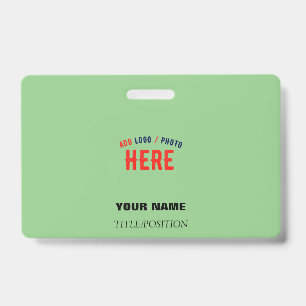 BADGE STYLÉ MODERNE VERT MINT PERSONNALISÉ MARQUE VERIFI