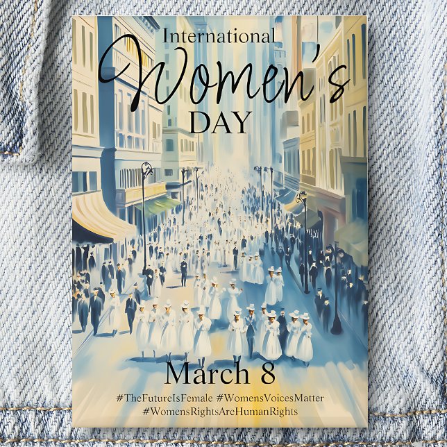 Badge Suffergette de la Journée internationale de la fem (Créateur téléchargé)