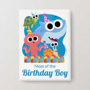 Badge Super simple   Finny Shark Confetti Anniversaire