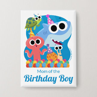 Badge Super simple | Finny Shark Confetti Anniversaire