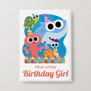 Badge Super simple Finny Shark Confetti Anniversaire