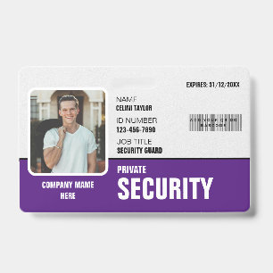 Badge Sûr et Professionnel : Carte d'identité personnali