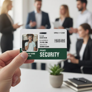 Badge Sûr et Professionnel : Carte d'identité personnali