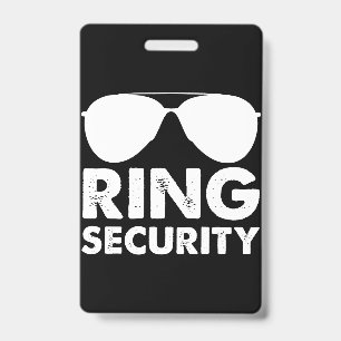 Badge Sûreté de la bague de mariage de la fête de mariag
