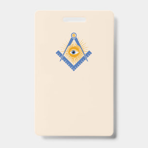 Badge symbole de la franc-maçonnerie