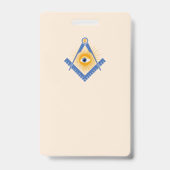 Badge symbole de la franc-maçonnerie (Avant)