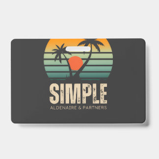 Badge T-shirt Simple Coucher de soleil - Design vibes tr