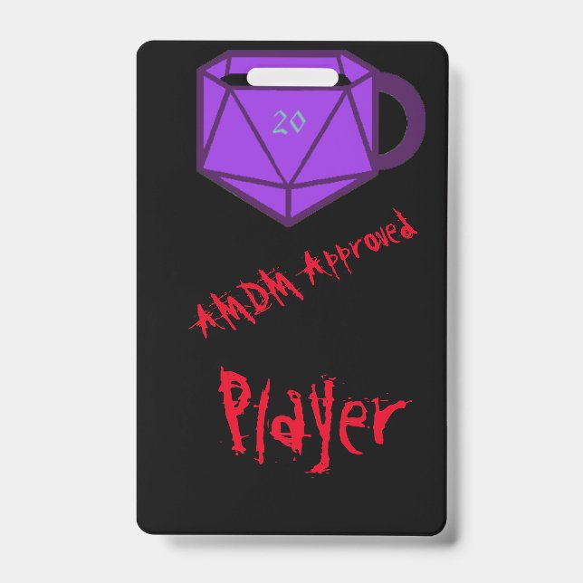 Badge Tag de joueur officiel AMDM (Avant)