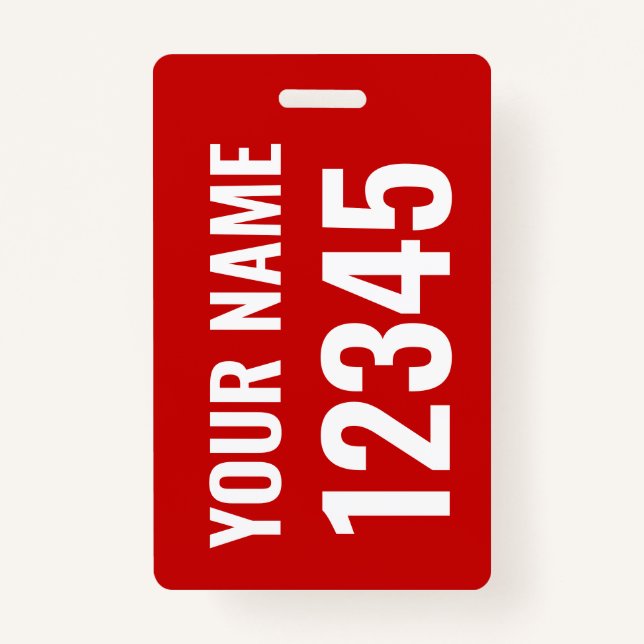 Badge Tag Dolly / Sail Bag avec nom et numéro de voile (Devant)