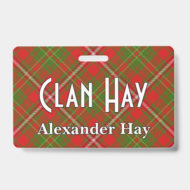 Badge Tartan Clan Hay Snappy (Avant)