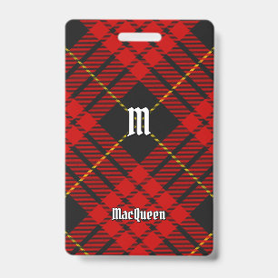 Badge Tartan Clan MacQueen