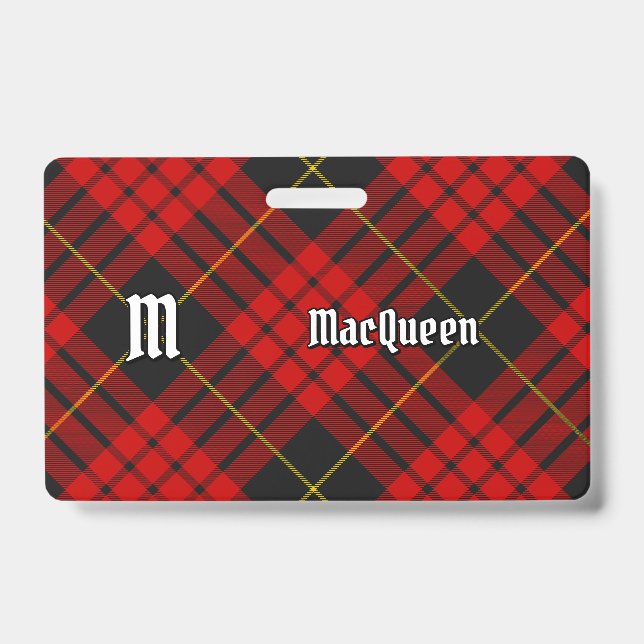 Badge Tartan Clan MacQueen (Avant)