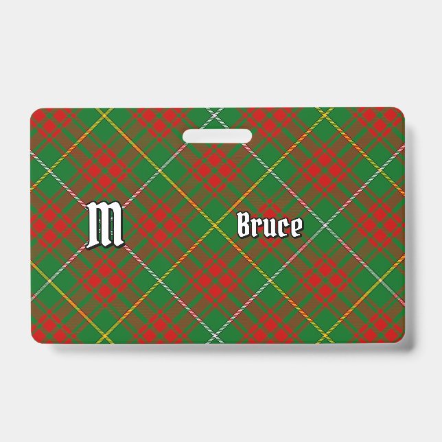 Badge Tartan de chasse Clan Bruce (Avant)