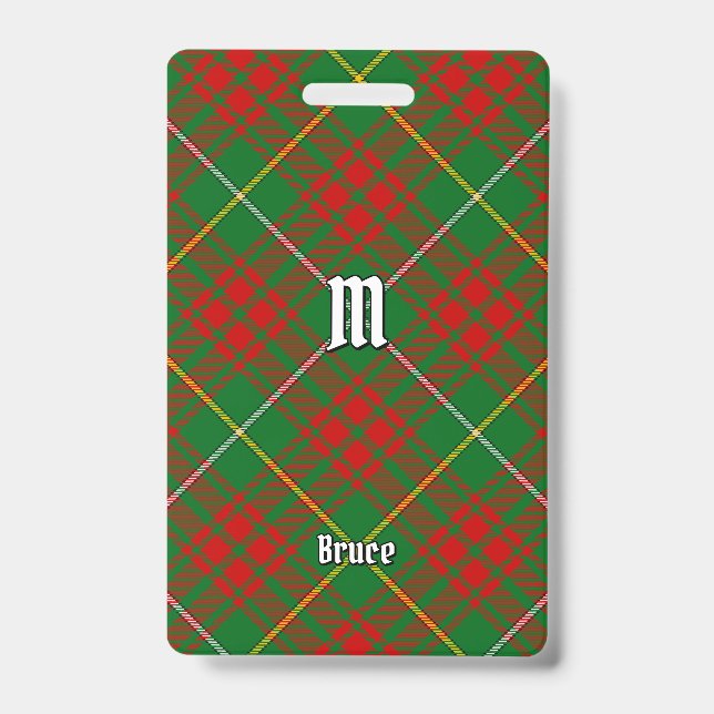 Badge Tartan de chasse Clan Bruce (Avant)