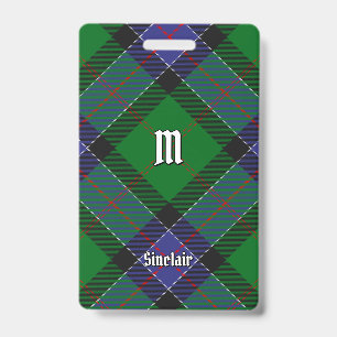 Badge Tartan de chasse Clan Sinclair