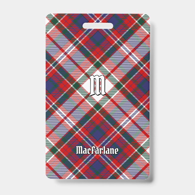 Badge Tartan de la robe du clan MacFarlane (Avant)