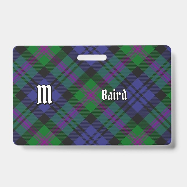 Badge Tartan du clan Baird (Avant)
