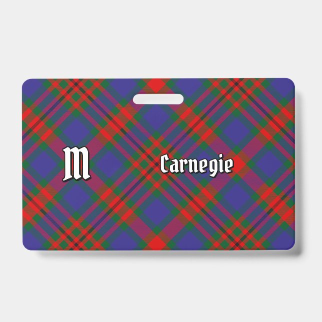 Badge Tartan du clan Carnegie (Avant)