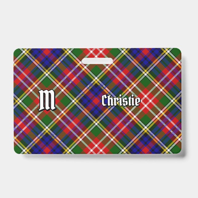 Badge Tartan du clan Christie (Avant)