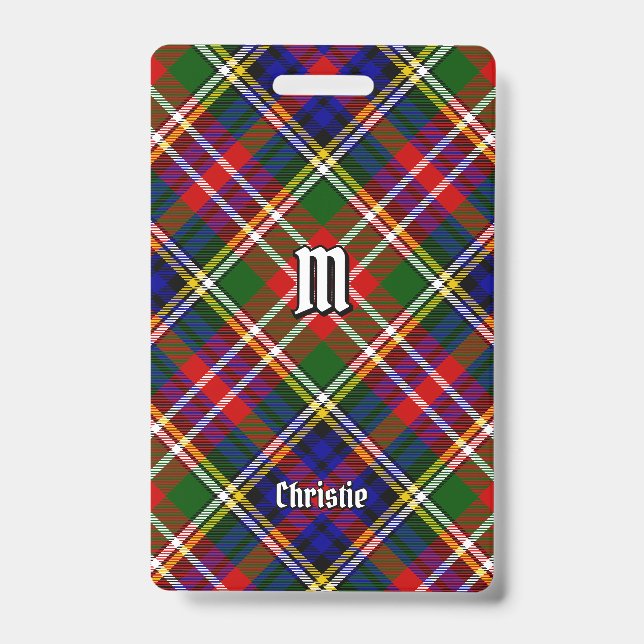 Badge Tartan du clan Christie (Avant)