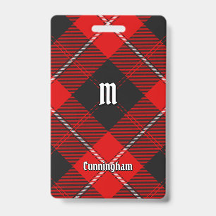 Badge Tartan du clan Cunningham