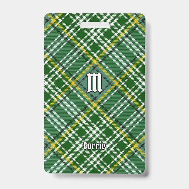 Badge Tartan du clan Currie (Avant)