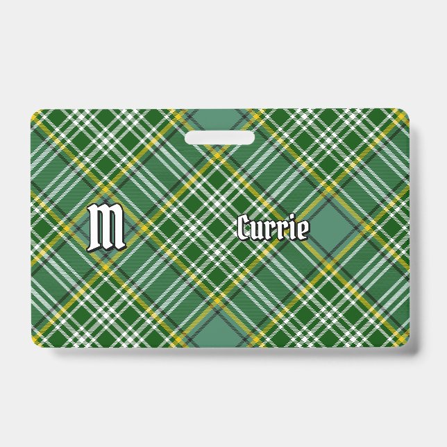 Badge Tartan du clan Currie (Avant)