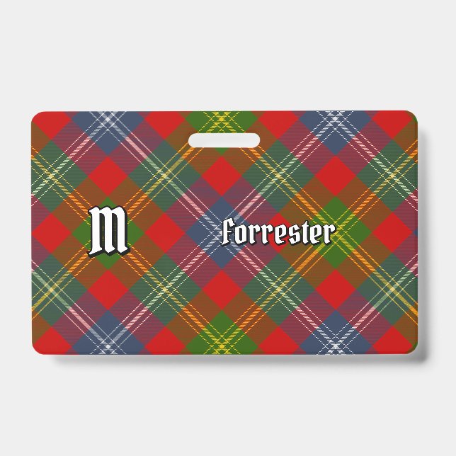 Badge Tartan du clan Forrester (Avant)