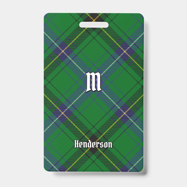 Badge Tartan du clan Henderson (Avant)