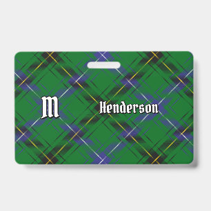 Badge Tartan du clan Henderson