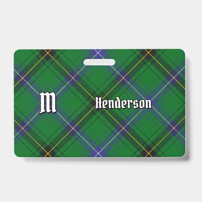 Badge Tartan du clan Henderson (Avant)