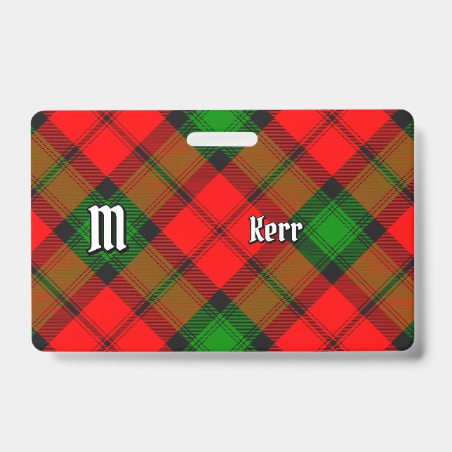 Badge Tartan du clan Kerr (Avant)