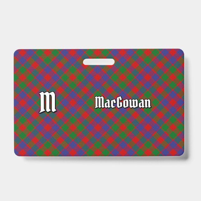 Badge Tartan du clan MacGowan (Avant)