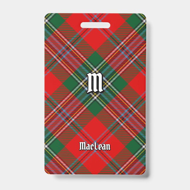 Badge Tartan du Clan MacLean (Avant)