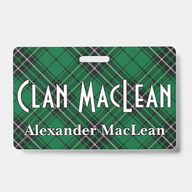 Badge Tartan du clan MacLean Snappy (Avant)