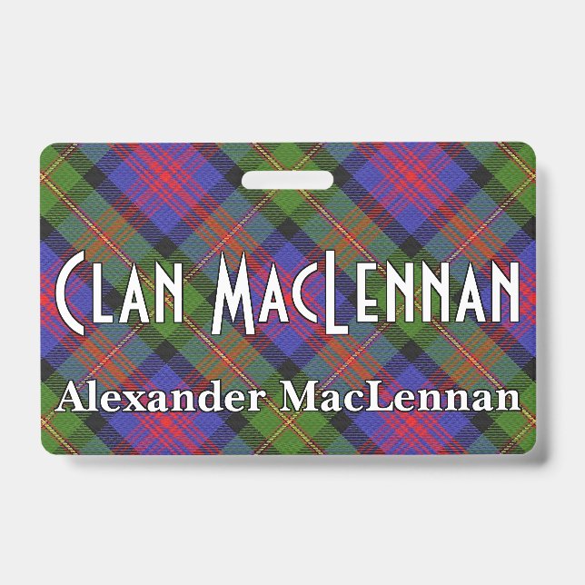 Badge Tartan du clan MacLennan Snappy (Avant)