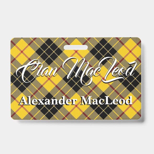 Badge Tartan du clan MacLeod de Lewis (Avant)