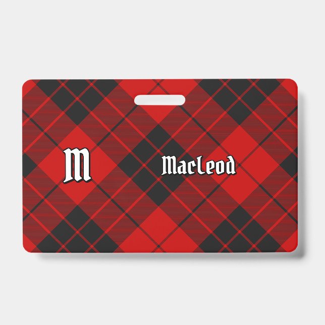 Badge Tartan du clan Macleod de Raasay (Avant)