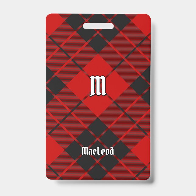 Badge Tartan du clan Macleod de Raasay (Avant)